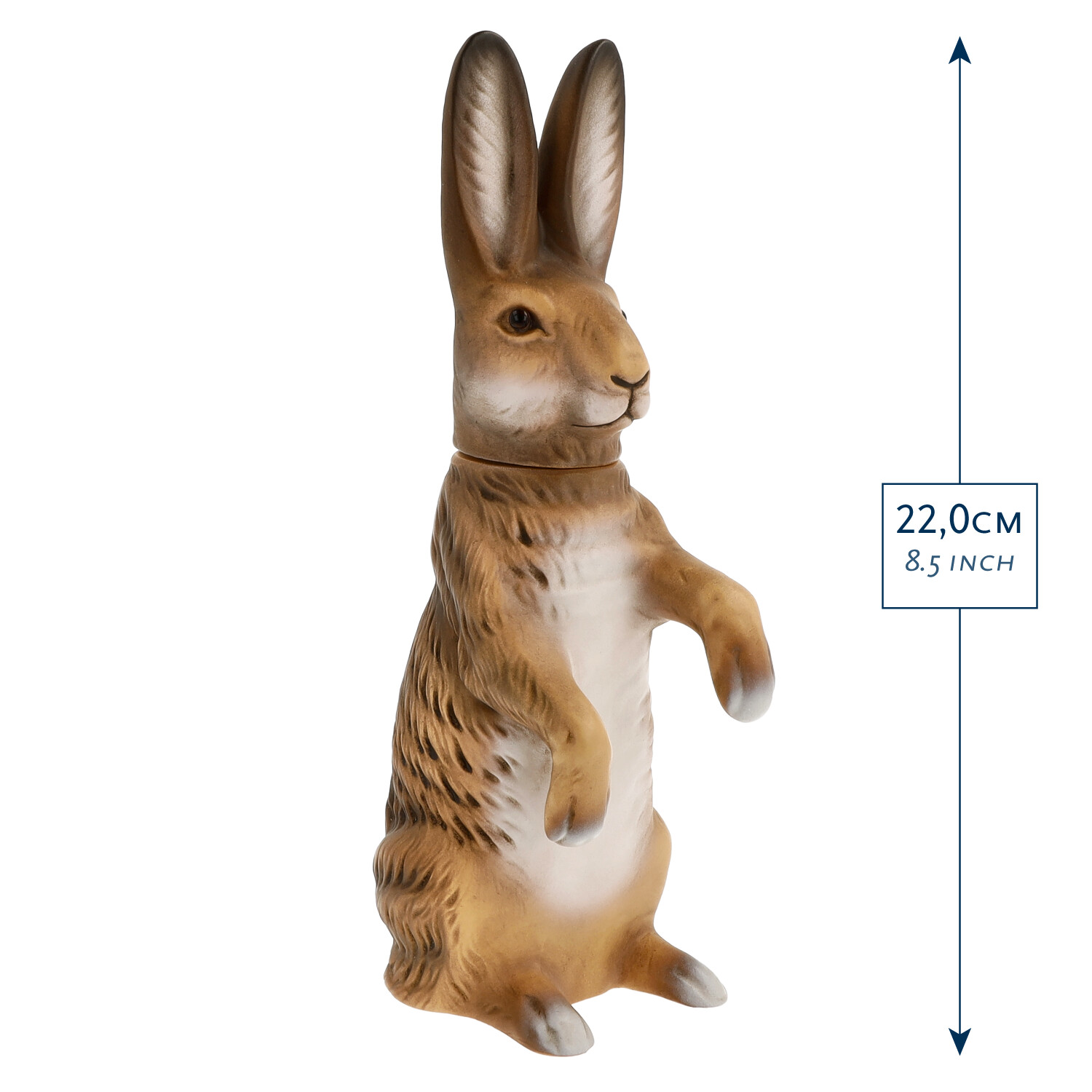 Osterhase zum Füllen ohne Korb, braun