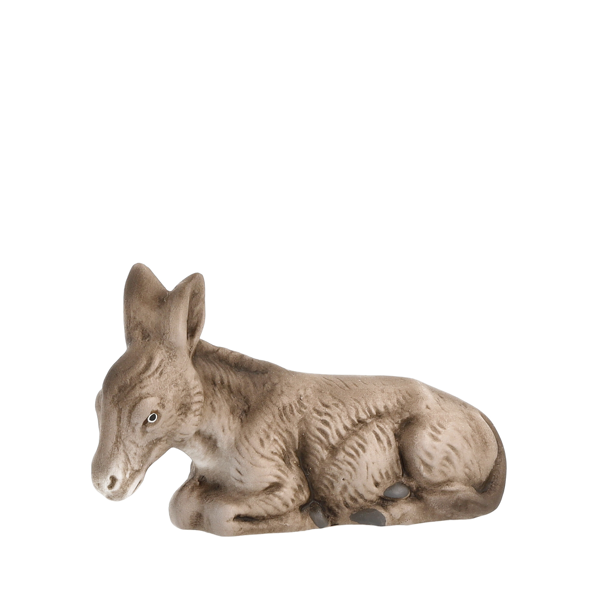 Esel liegend, zu 11cm Krippenfiguren - Original MAROLIN® - Krippenfigur für Ihre Weihnachtskrippe - Made in Germany