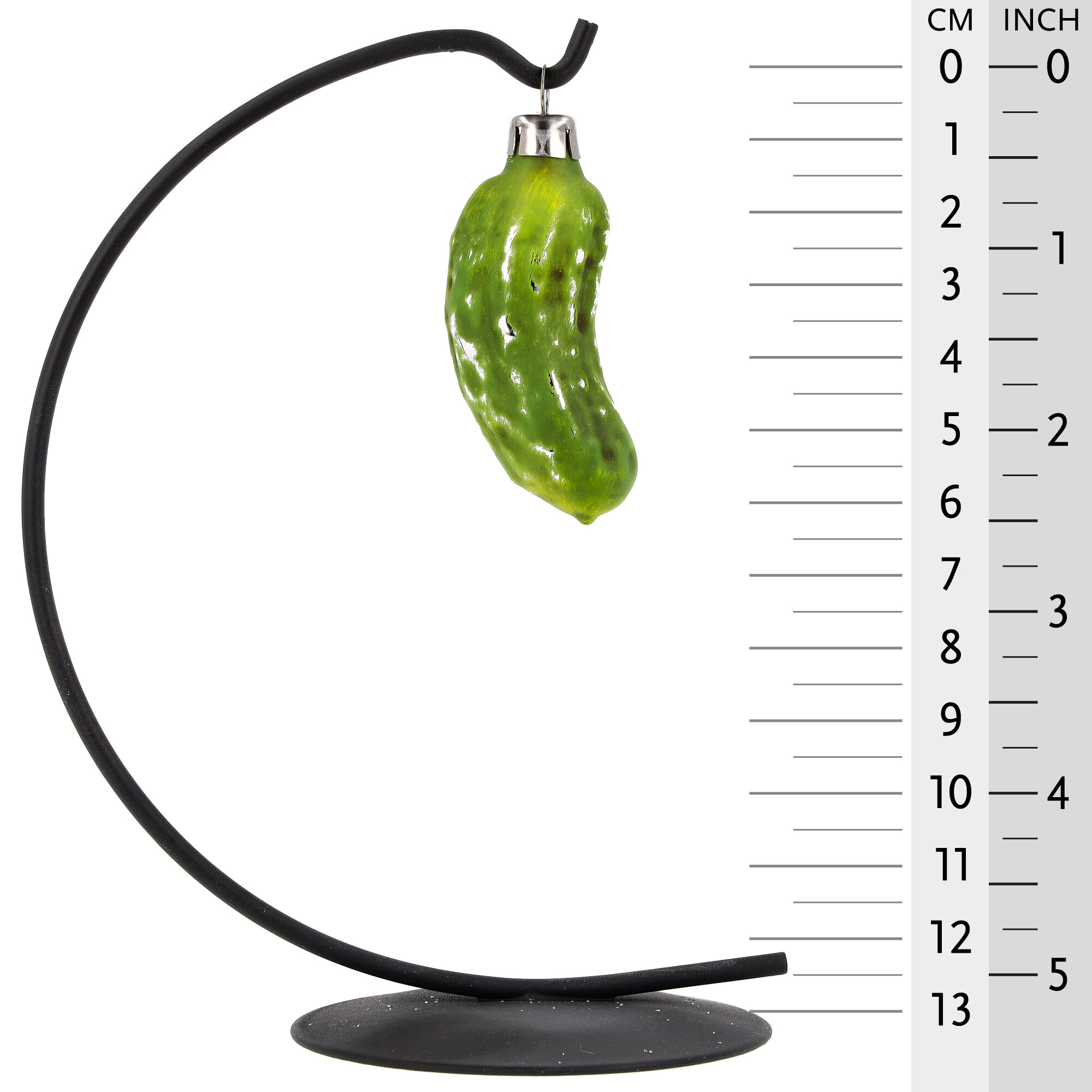 Retro Vintage style Christmas Glass Ornament - small pickle dill