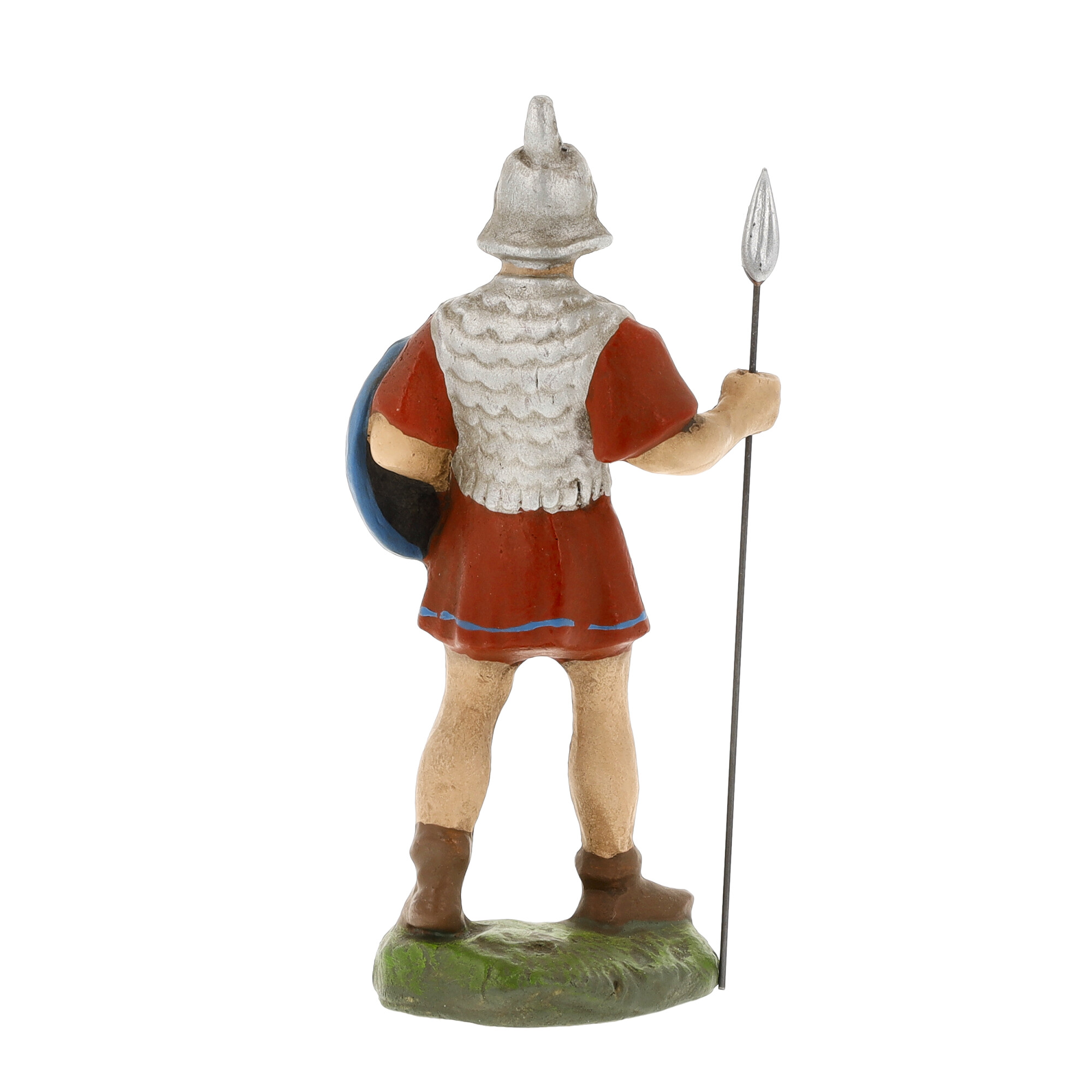 Römischer Soldat gehend mit Lanze, zu 10cm Krippenfiguren - Original MAROLIN® - Krippenfigur für Ihre Weihnachtskrippe - Made in Germany