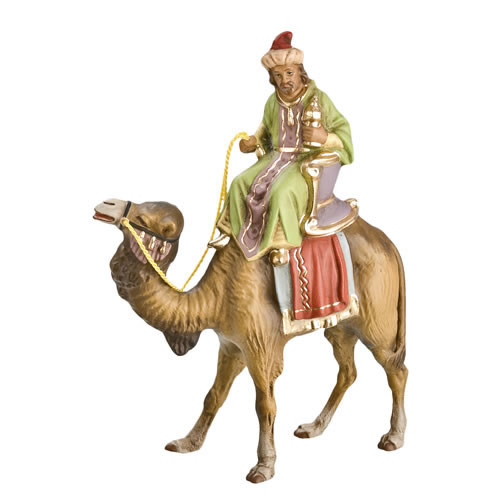 König braun (Melchior) zu Kamel, zu 10 - 11cm Krippenfiguren - Original MAROLIN® - Krippenfigur für Ihre Weihnachtskrippe - Made in Germany