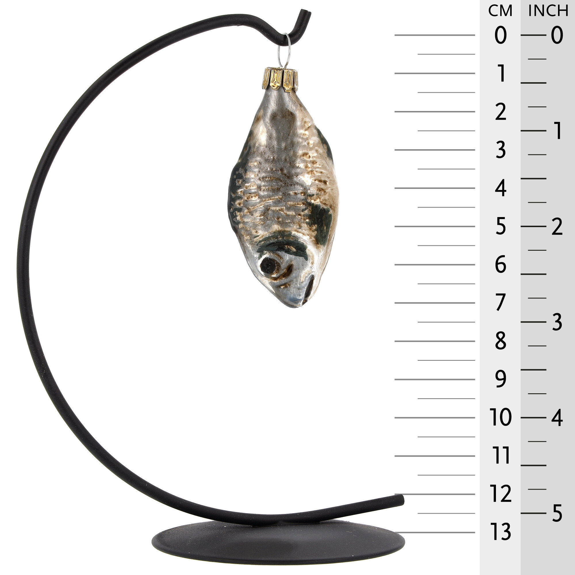 Retro Vintage style Christmas Glass Ornament - Christmas carp